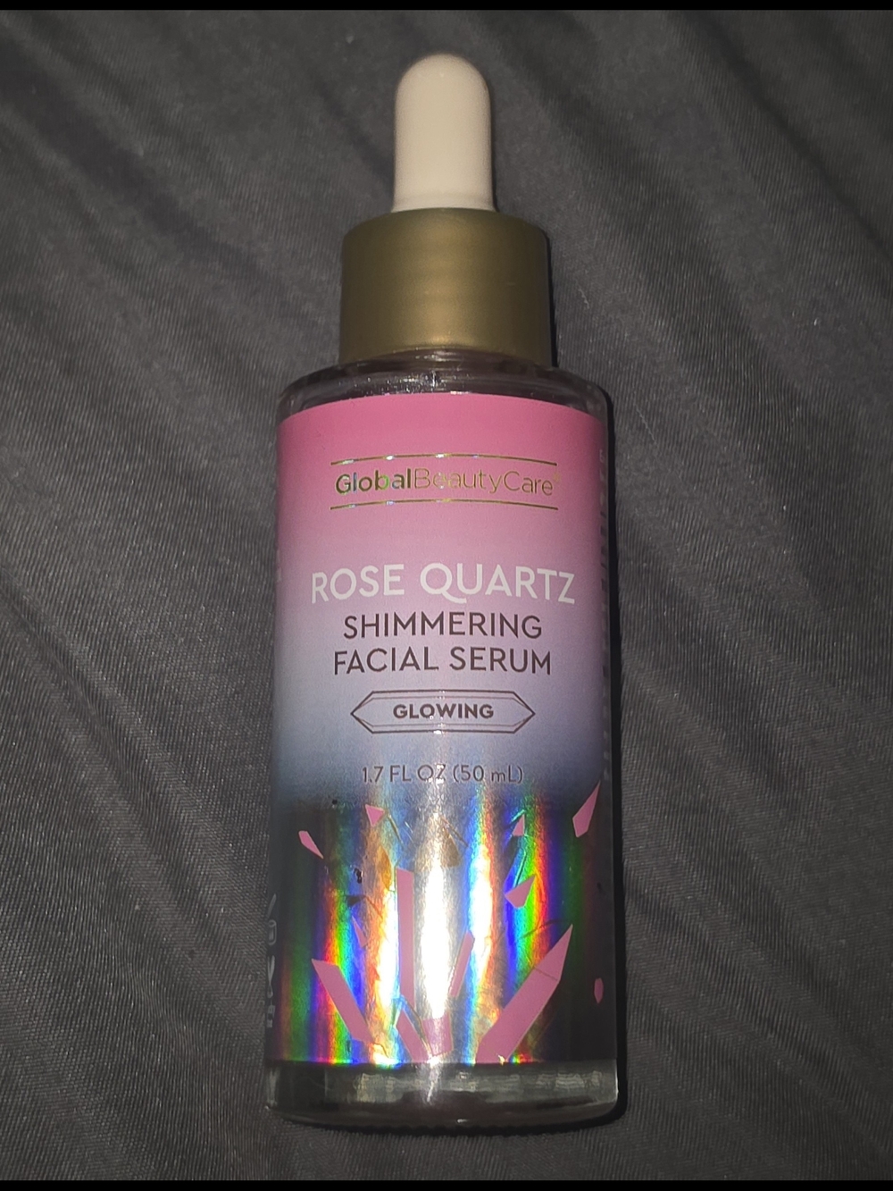 Global Beauty Care Rose Quartz Shimmering Facial Serum — 1.7fl Oz BNIB